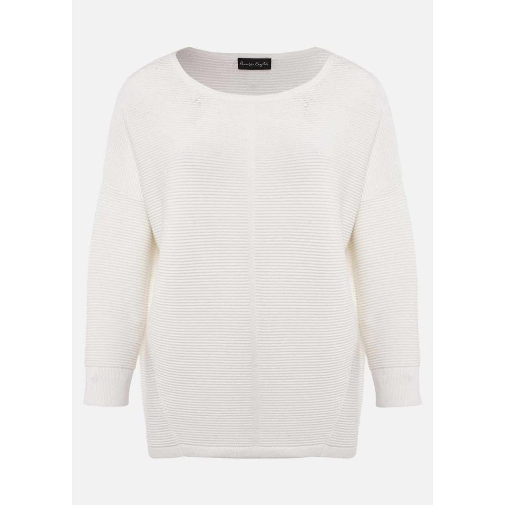 Phase Eight Nellie Ripple Knitted Jumper - Ivory - Beales department store