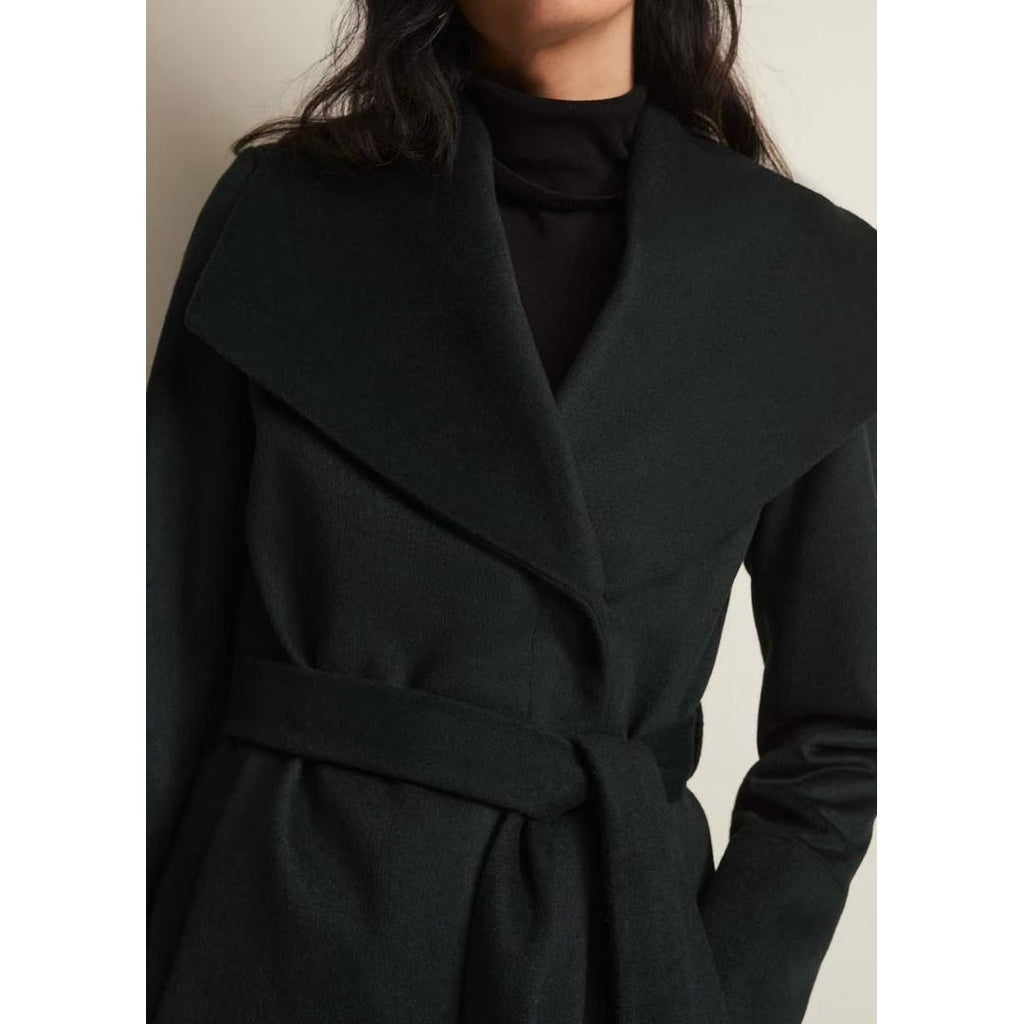 Phase Eight Nicci Dark Green Wool Smart Coat - Dark Green - Beales department store