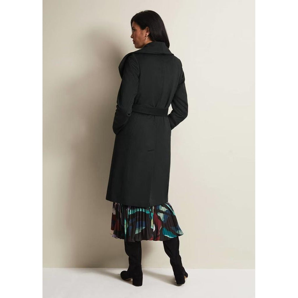 Phase Eight Nicci Dark Green Wool Smart Coat - Dark Green - Beales department store