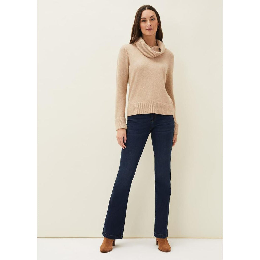 Phase Eight Odelia Cowl Neck Jmper - Camel - Beales department store