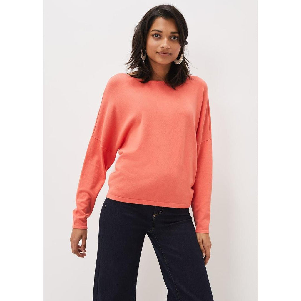 Phase Eight Olivian Fine Knit Jumper - Coral - Beales department store