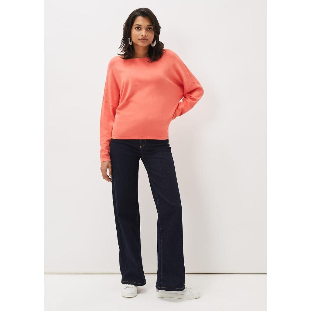 Phase Eight Olivian Fine Knit Jumper - Coral - Beales department store