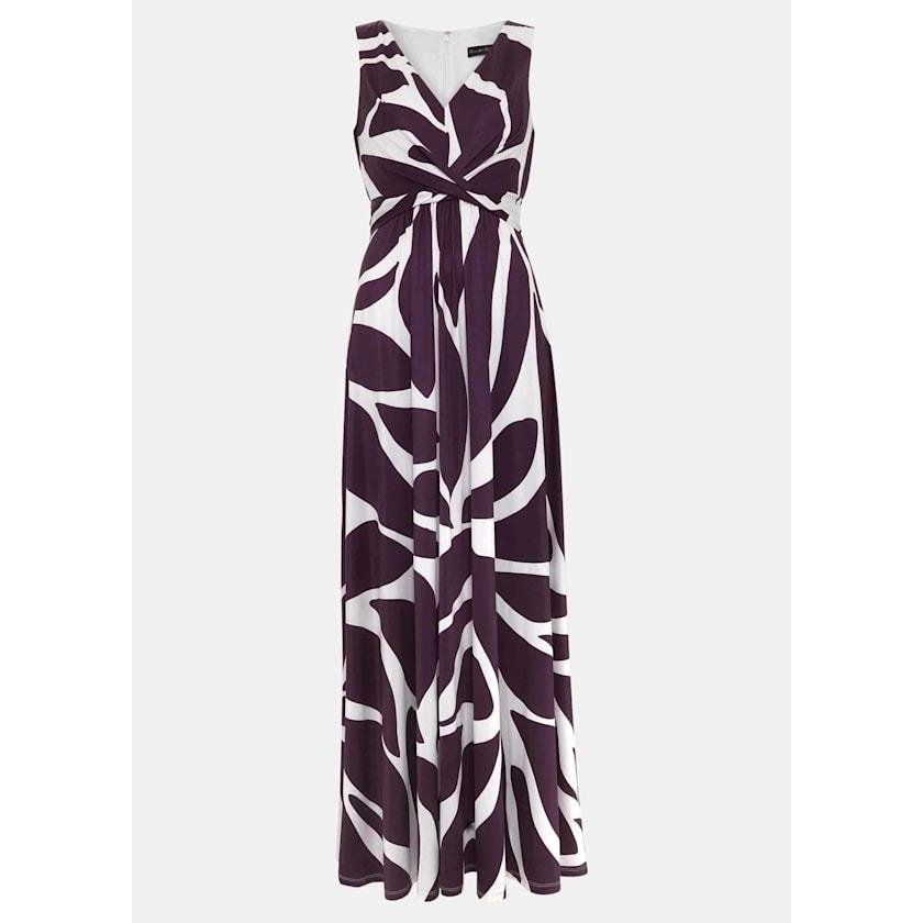 Phase Eight Palmer Leaf Maxi Dress - Purple - Beales department store