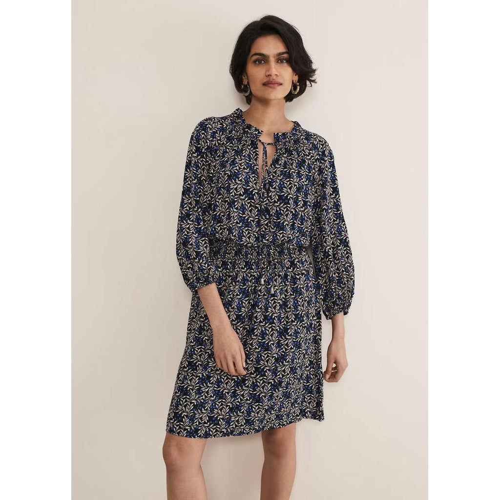 Phase Eight Phillipa Floral Swing Dress - Navy - Beales department store