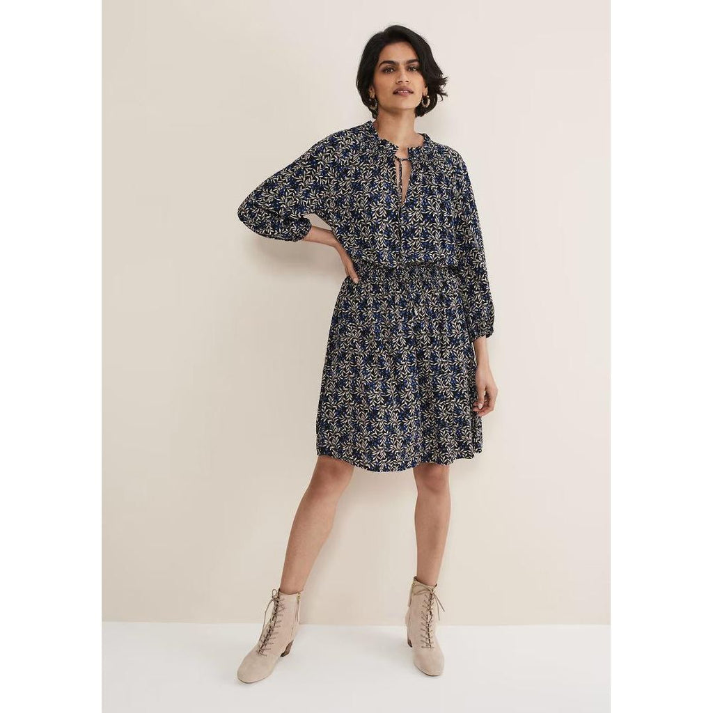 Phase Eight Phillipa Floral Swing Dress - Navy - Beales department store