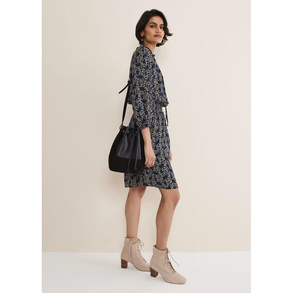 Phase Eight Phillipa Floral Swing Dress - Navy - Beales department store