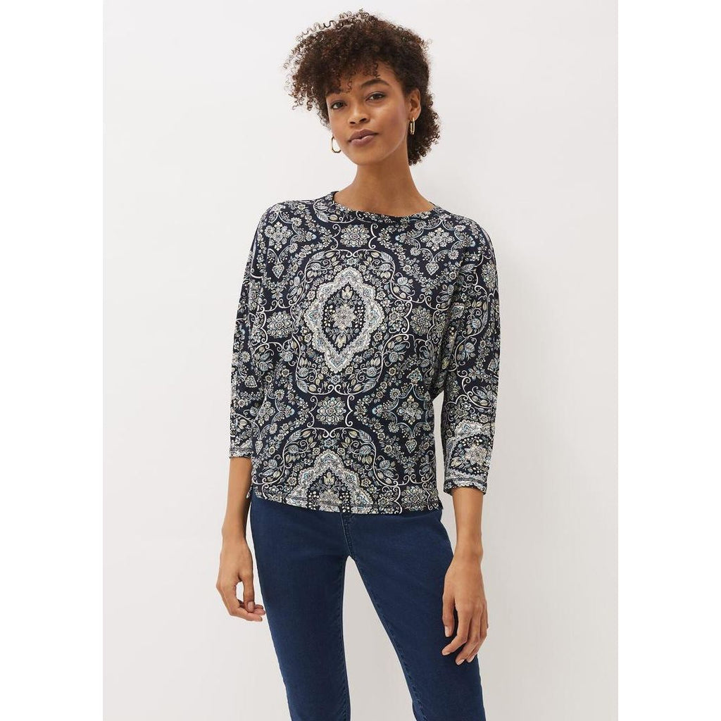 Phase Eight Polly Paisley Print Top - Multi Coloured - Beales department store