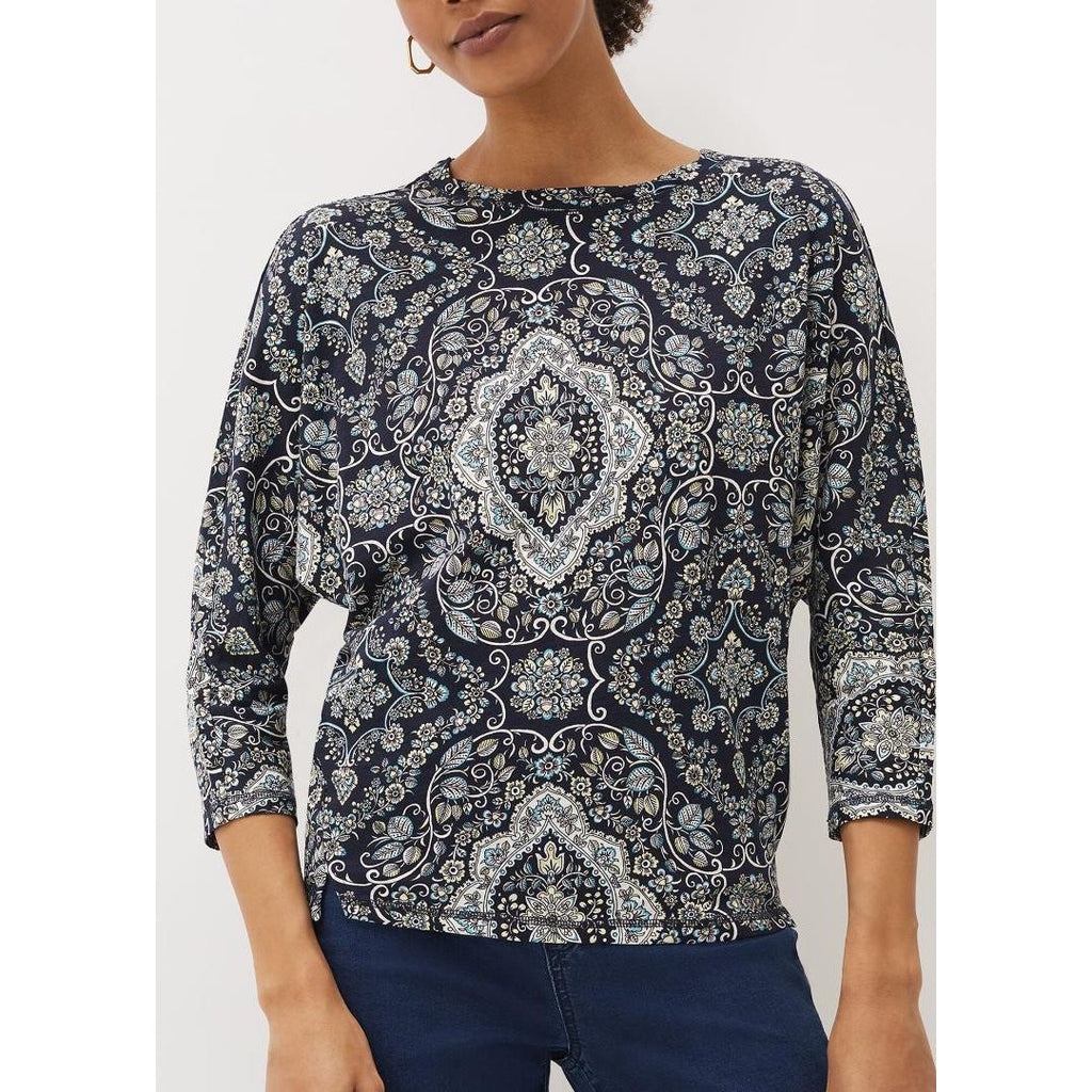 Phase Eight Polly Paisley Print Top - Multi Coloured - Beales department store