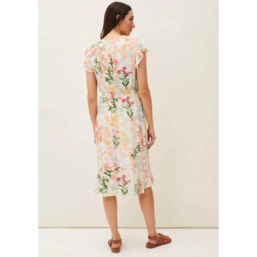 Phase Eight Remee Floral Shirt Dress - Pink/Orange - Beales department store