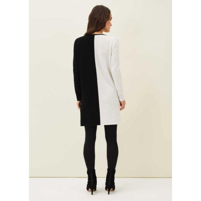 Phase Eight Sherrie Tunic Dress - Black/Ivory - Beales department store