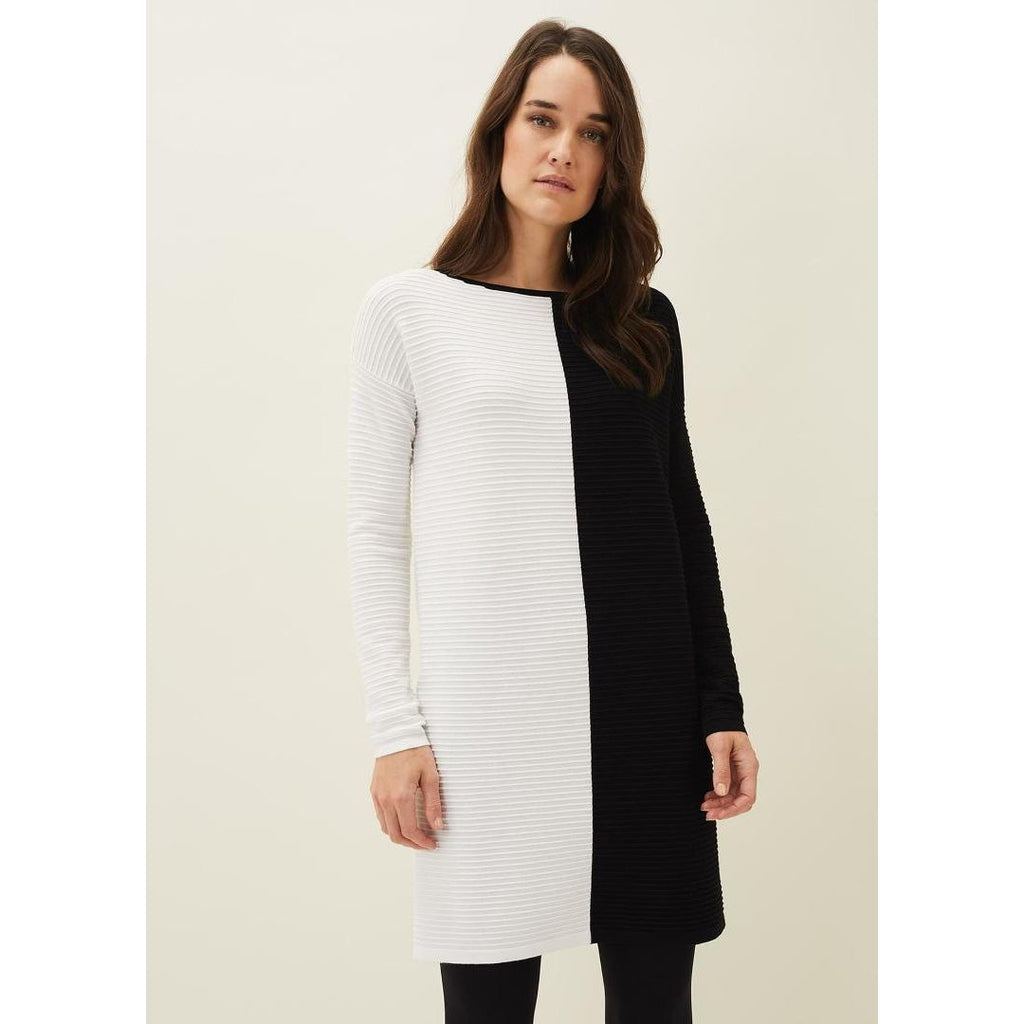 Phase Eight Sherrie Tunic Dress - Black/Ivory - Beales department store