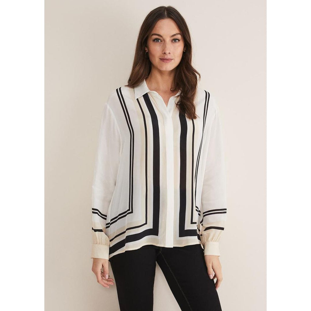 Phase Eight Skylar Striped Shirt - Beales department store