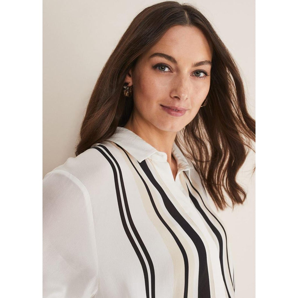 Phase Eight Skylar Striped Shirt - Beales department store