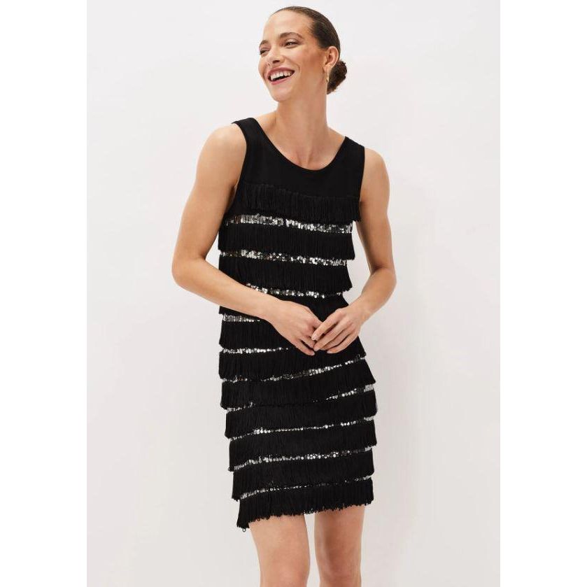 Phase Eight Sofianne Dress - Black - Beales department store