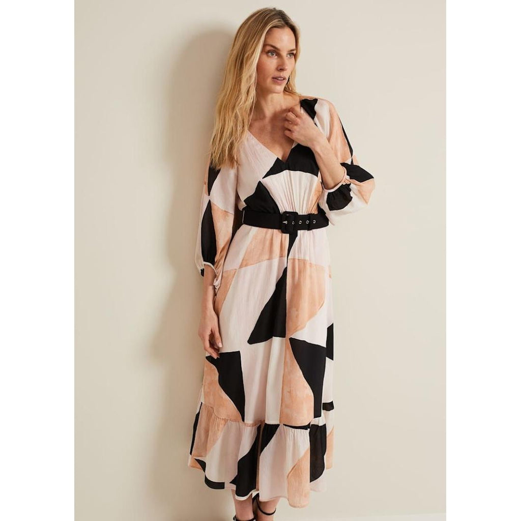 Phase Eight Sophia Midi Dress - Multi - Beales department store