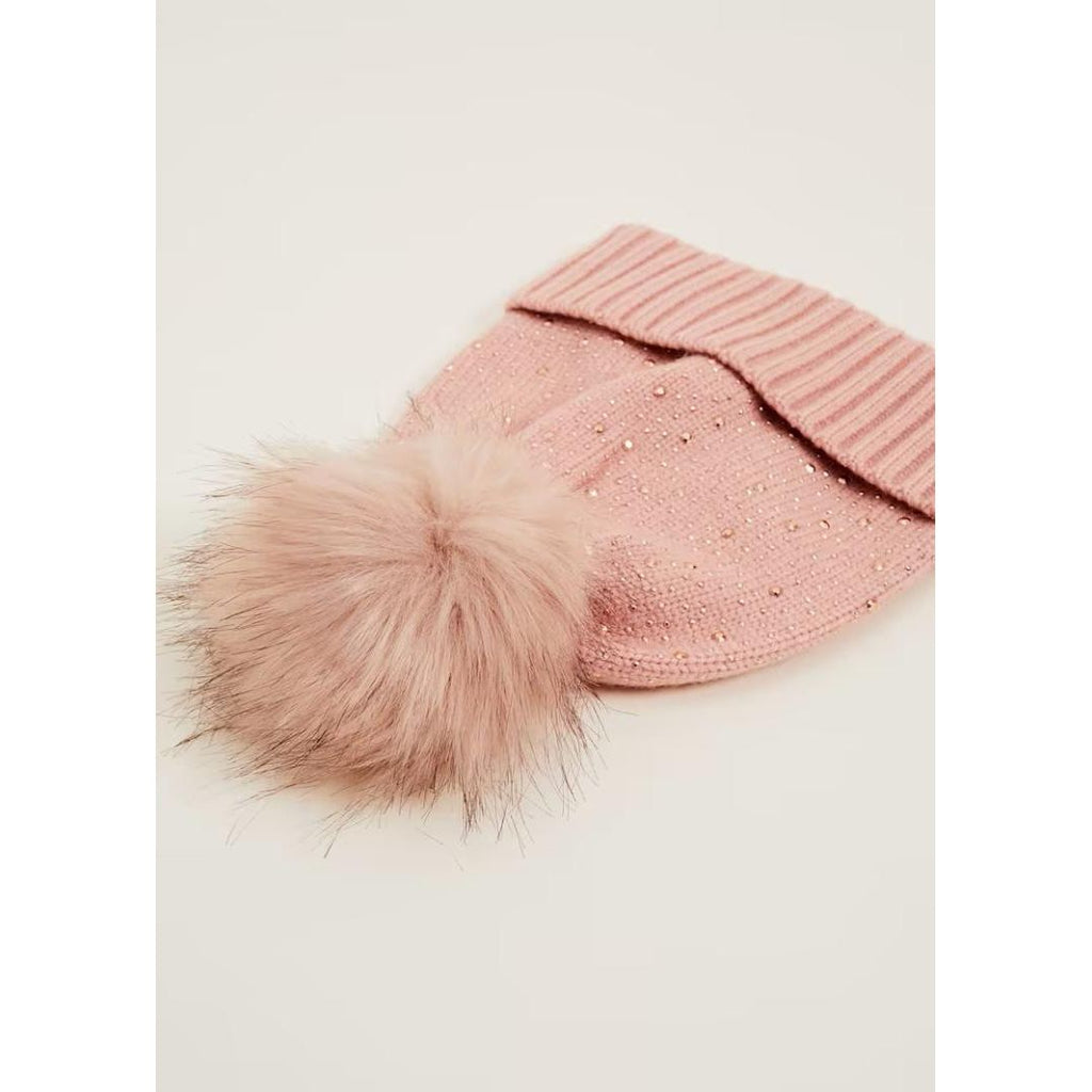 Phase Eight Sparkle Bobble Hat - Pink - Beales department store