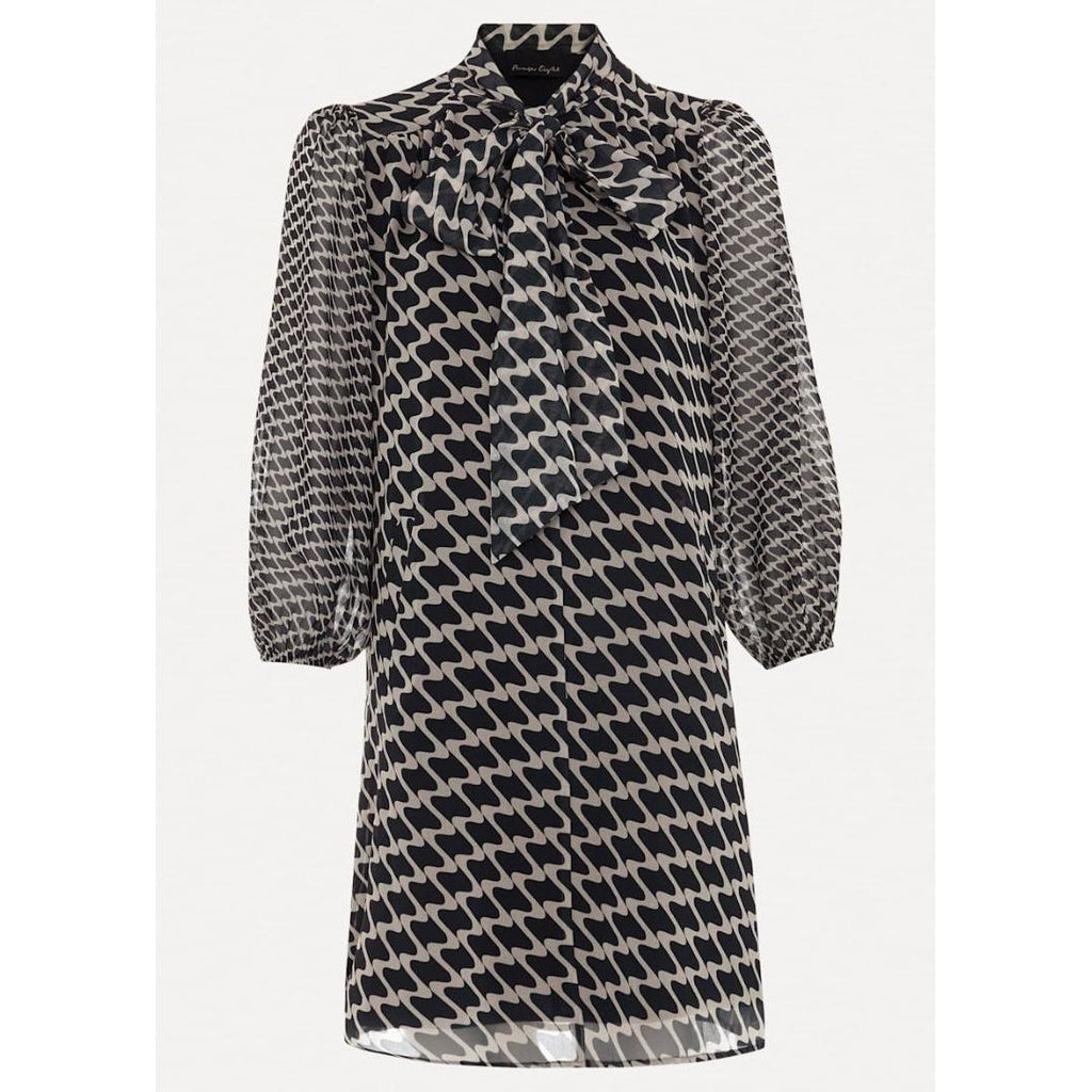 Phase Eight Suki Geo Tunic Mini Dress - Navy - Beales department store