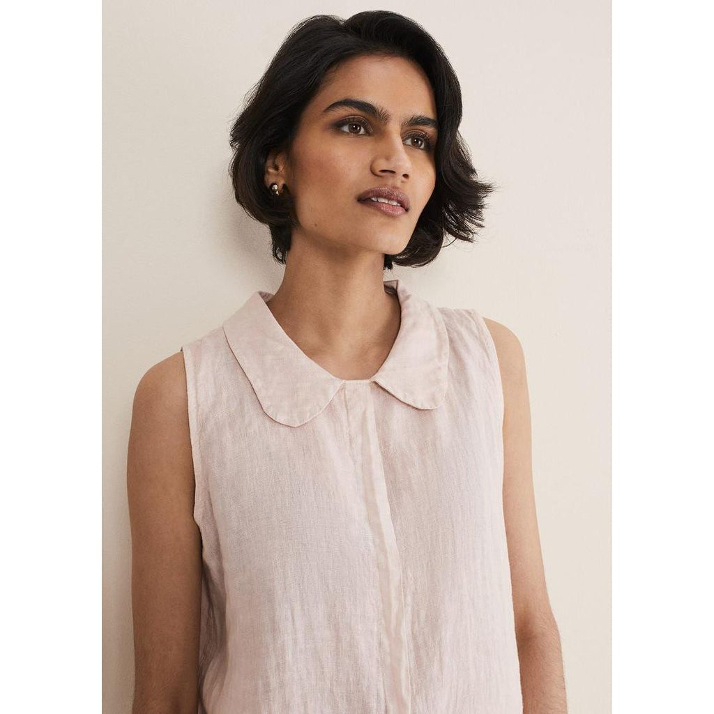 Phase Eight Tanisa Collared Blouse - Pale Pink - Beales department store