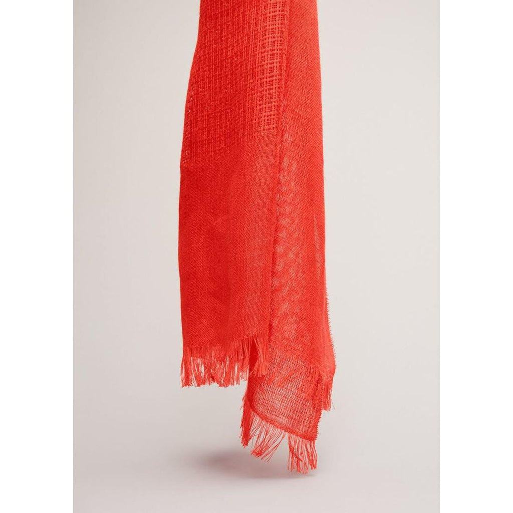 Phase Eight Tia Linen Scarf - Red - Beales department store