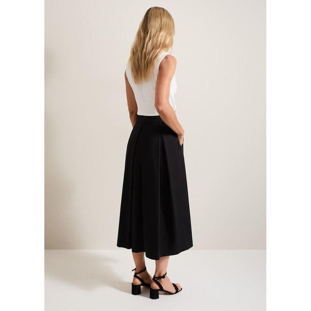 Phase Eight Trinity Pleated Skirt - Black - Beales department store