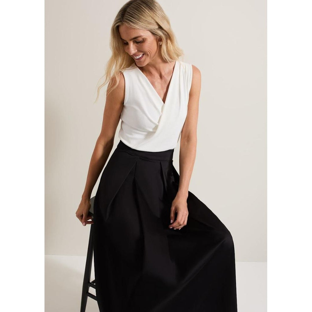 Phase Eight Trinity Pleated Skirt - Black - Beales department store