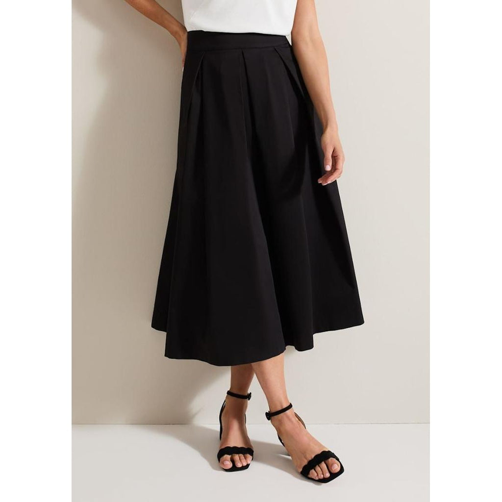 Phase Eight Trinity Pleated Skirt - Black - Beales department store