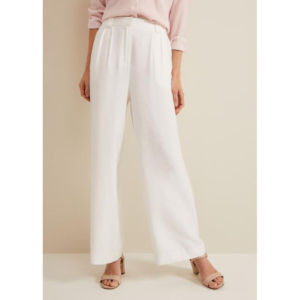 Phase Eight Tyla White Trouser - White - Beales department store