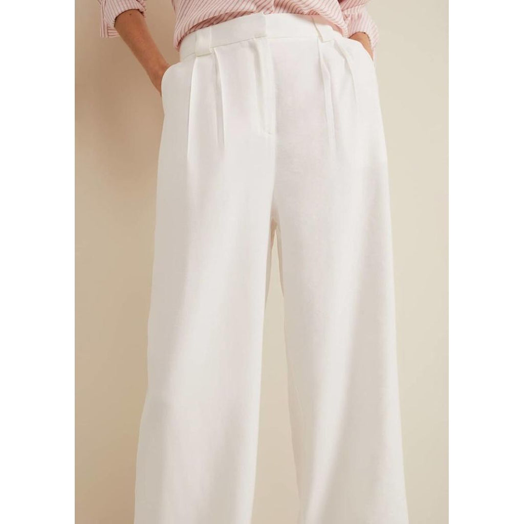 Phase Eight Tyla White Trouser - White - Beales department store