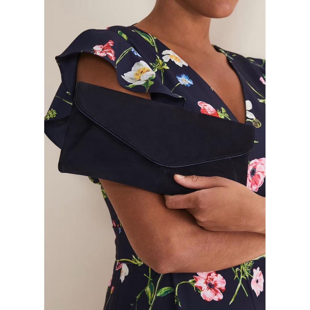 Phase Eight Wendie Clutch Bag - Navy - Beales department store