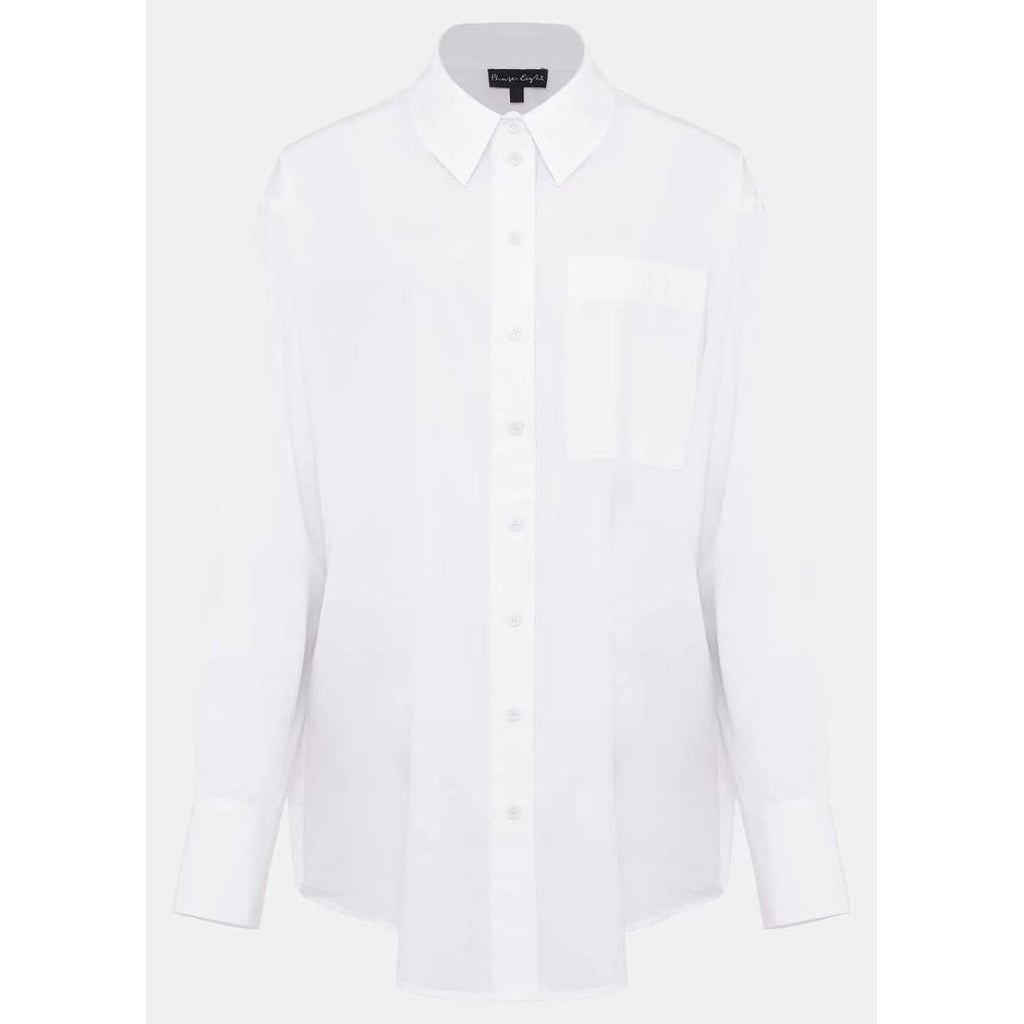 Phase Eight White Cotton Boyfriend Shirt - Beales department store