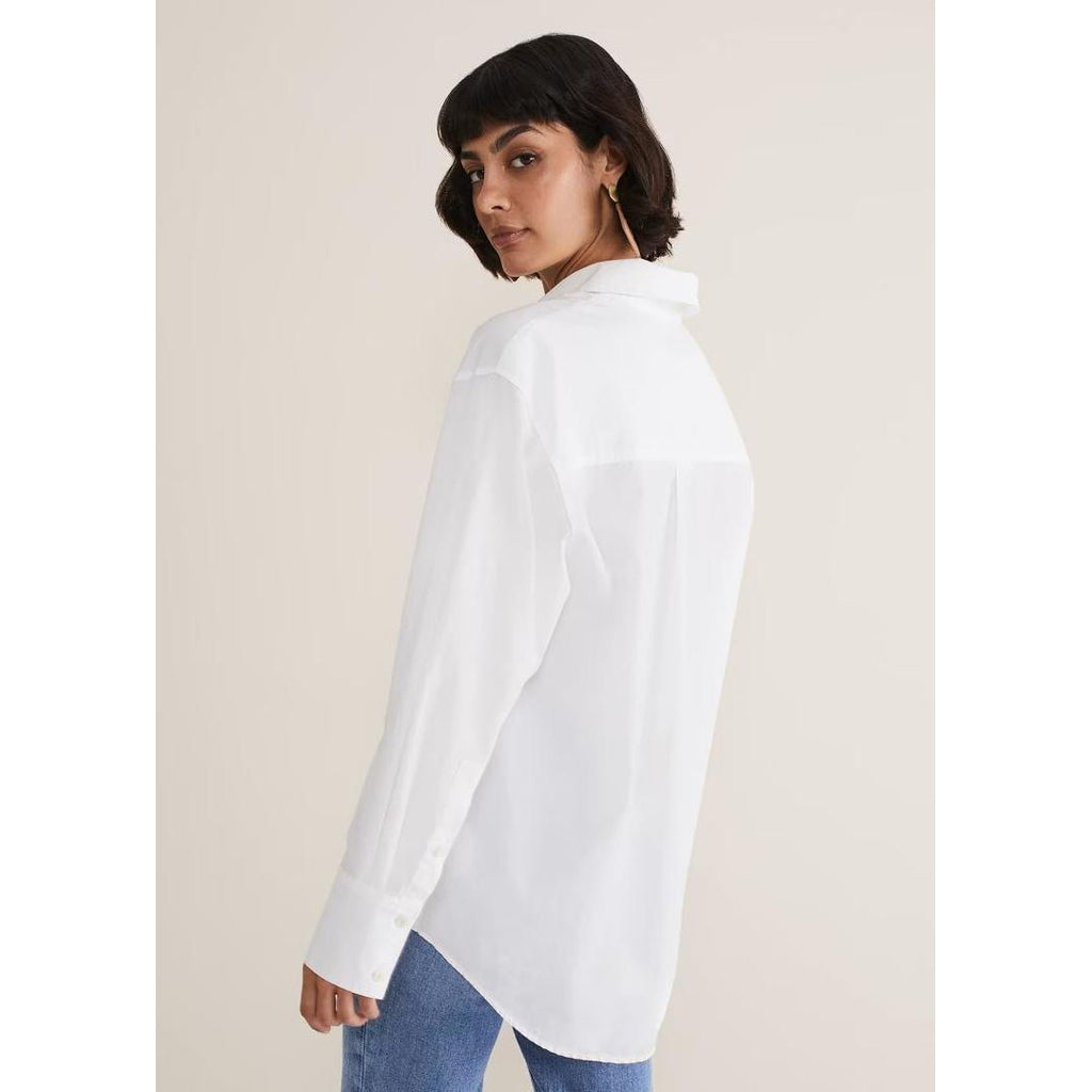 Phase Eight White Cotton Boyfriend Shirt - Beales department store