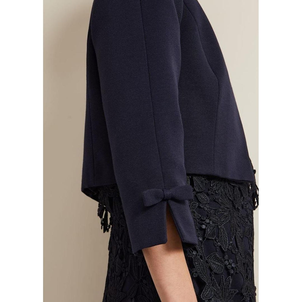 Phase Eight Zoelle Bow Jacket - Navy - Beales department store