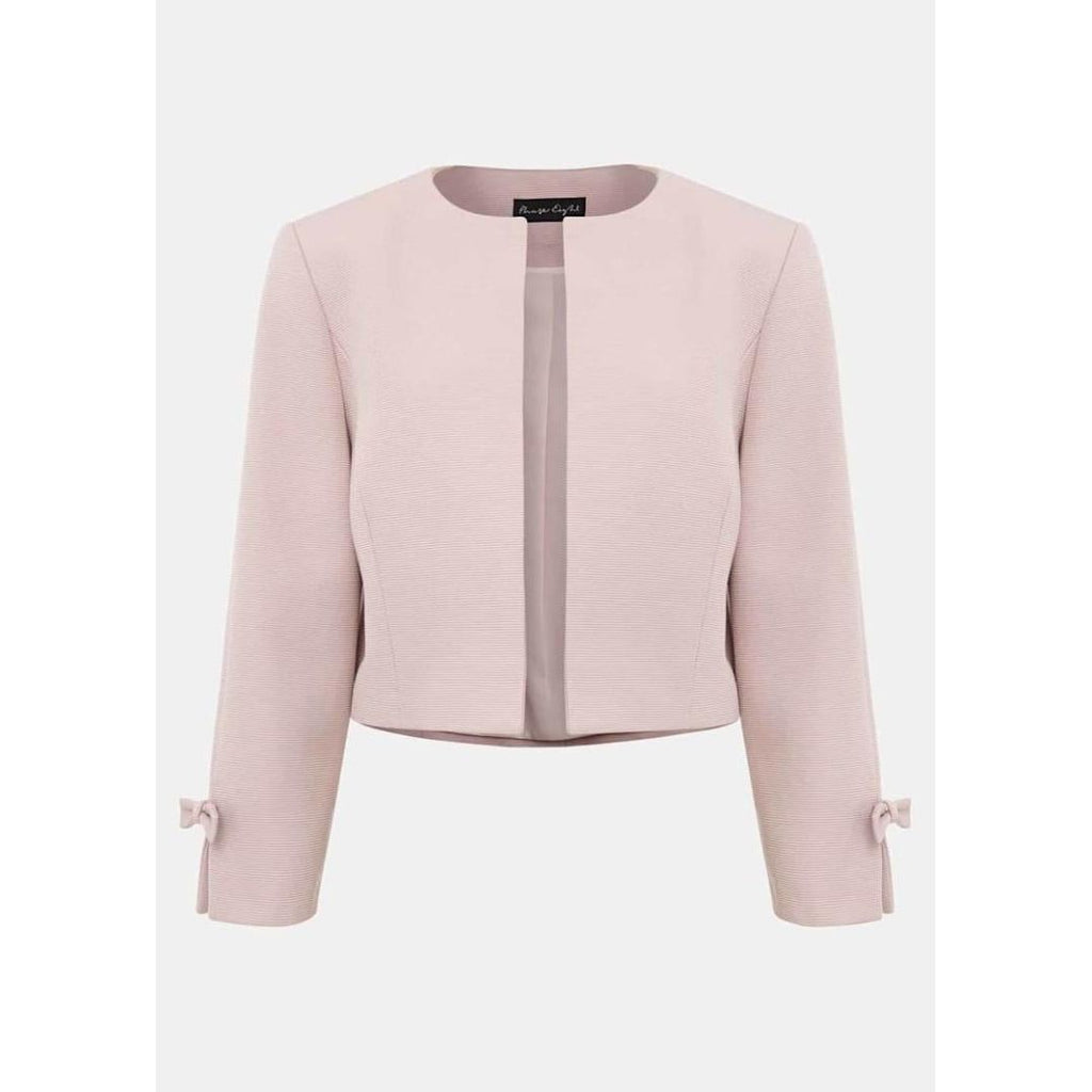 Phase Eight Zoelle Bow Jacket - Pale Pink - Beales department store