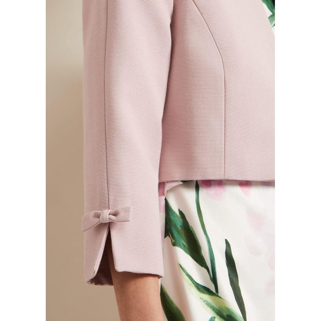 Phase Eight Zoelle Bow Jacket - Pale Pink - Beales department store