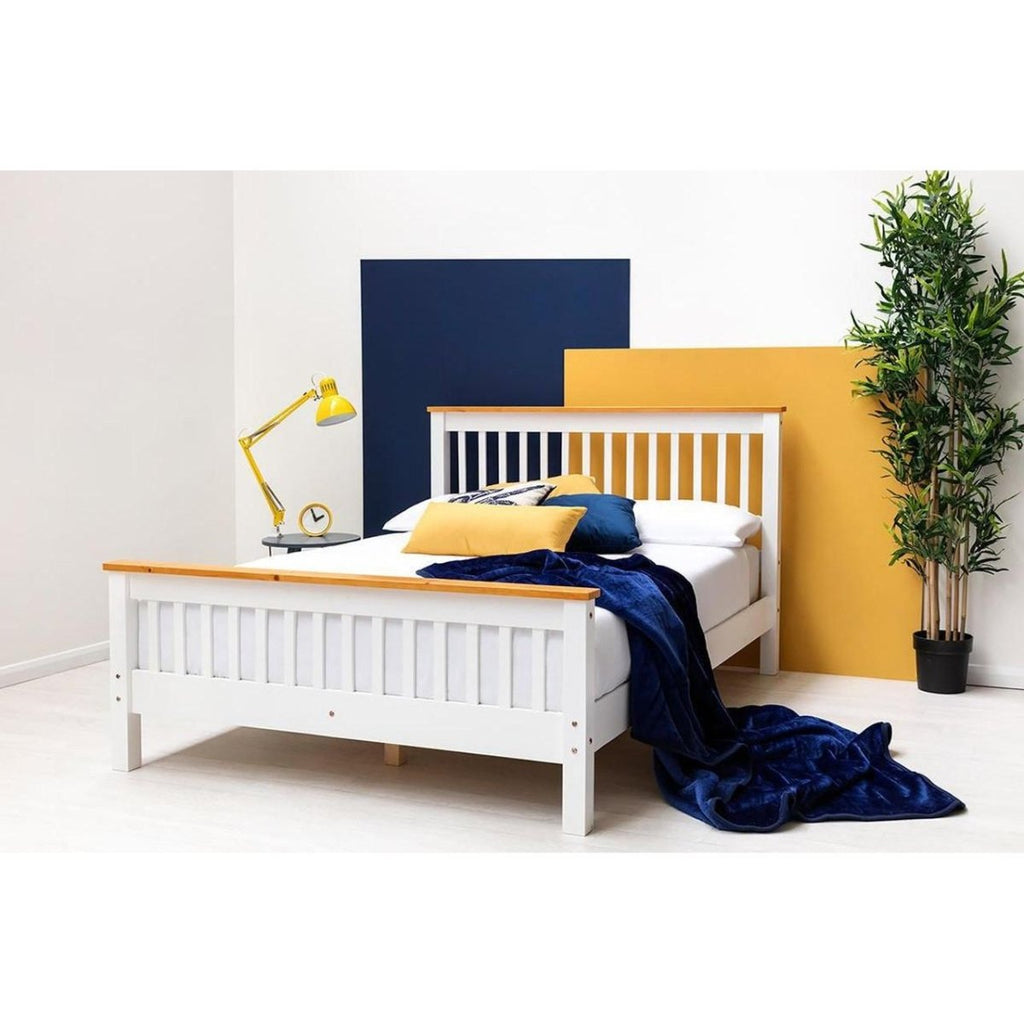 Pickmere Farmhouse White Wooden Bed - Beales department store