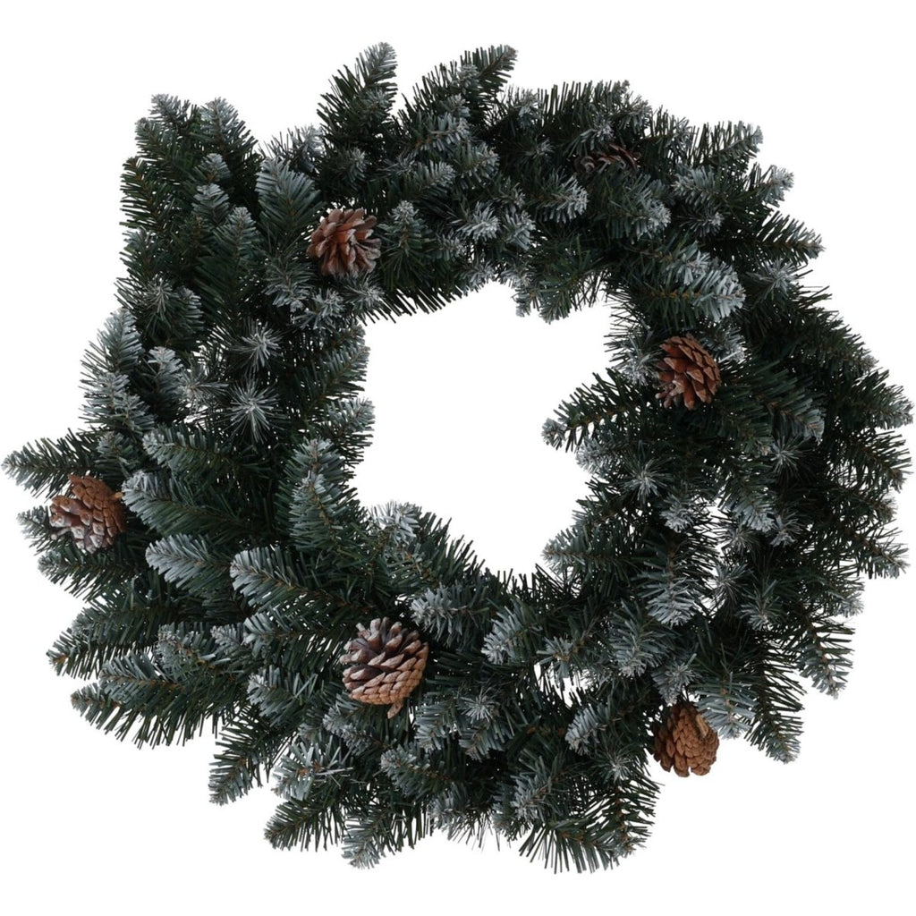 Pine Wreath 60cm 150 Tips - Beales department store