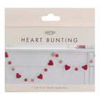 Felt Heart Bunting- 5 Inner Pack