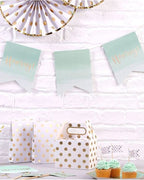 Pick & Mix Hooray Mint Ombre Flag Bunting - 3m