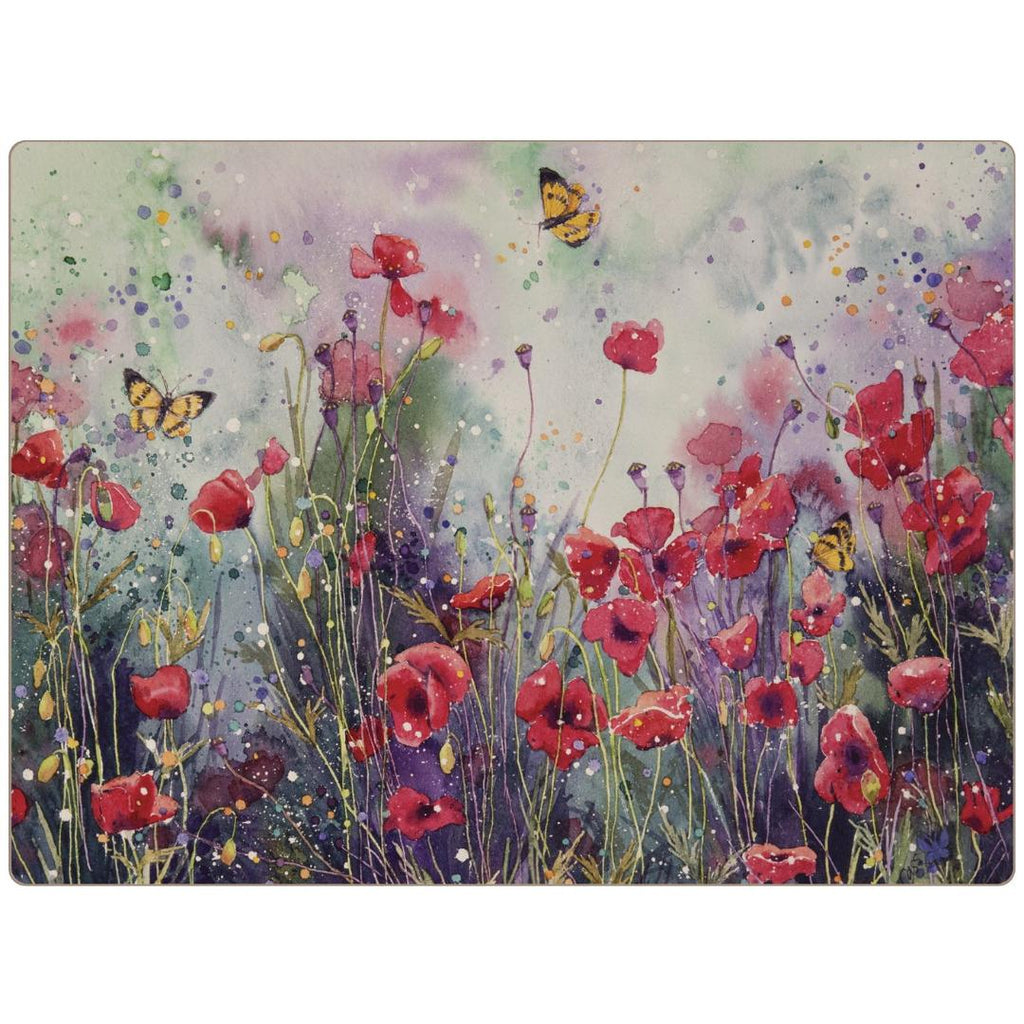 PMO2432X4 POPPY FIELD PLACEMATS (Set of 4) - Beales department store