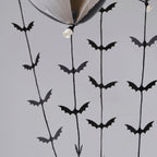 Black Bat Halloween Balloon Tails