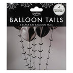 Black Bat Halloween Balloon Tails