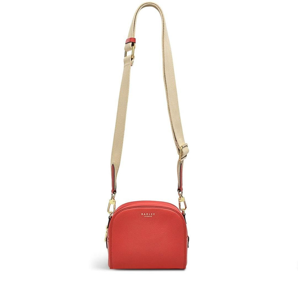 Radley Arden Crescent Small Zip Around Crossbody Bag - Lava - Beales department store