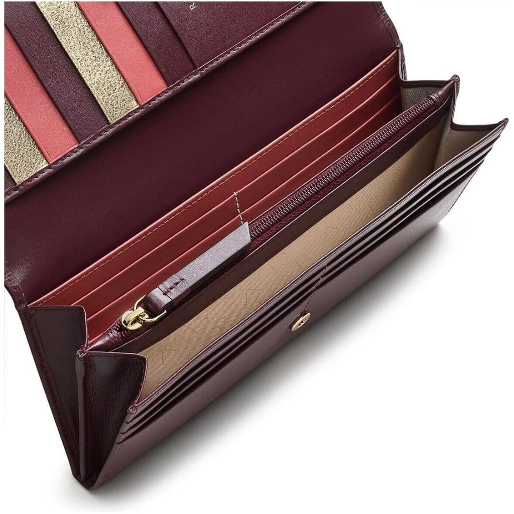 Radley Bartender Large Flapover Matinee Purse - Dark Cherry - Beales department store