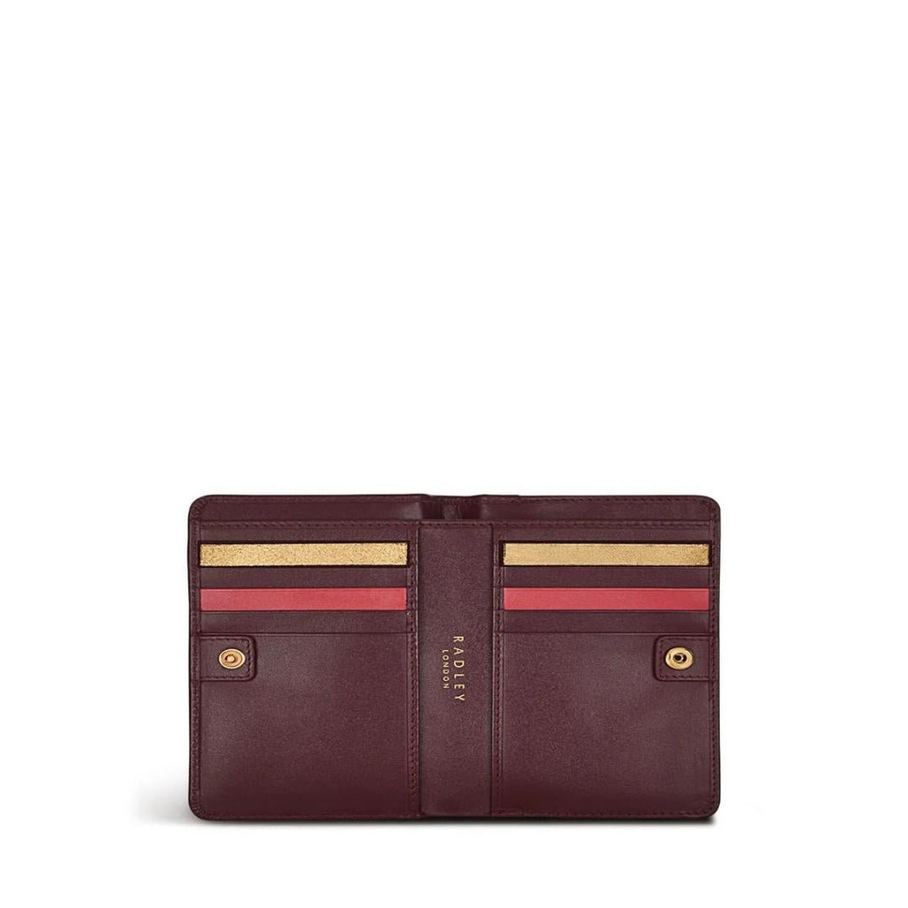 Radley Bartender Medium Bifold Purse - Dark Cherry - Beales department store