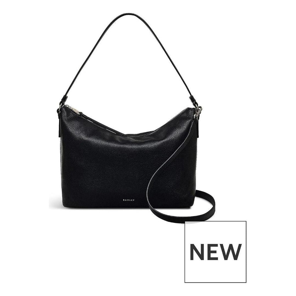 Radley Bella Radley Medium Ziptop Shoulder Bag - Black - Beales department store