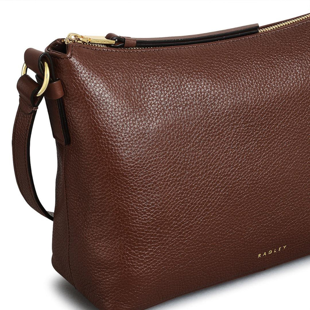 Radley Bella Radley Small Ziptop Crossbody Bag - Walnut - Beales department store