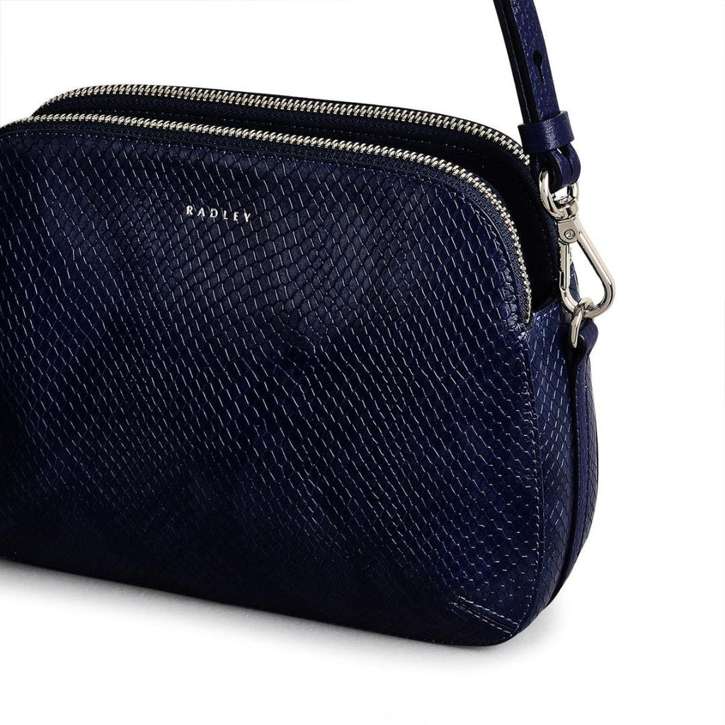 Radley Dukes Place Icon Faux Snake Medium Ziptop Crossbody Bag - Evenfall - Beales department store