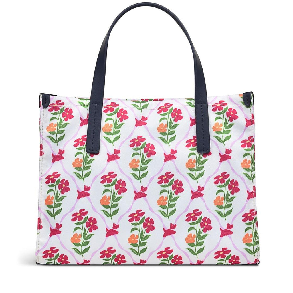 Radley Finsbury Park Carousel Floral Medium Ziptop Grab Bag - Chalk - Beales department store