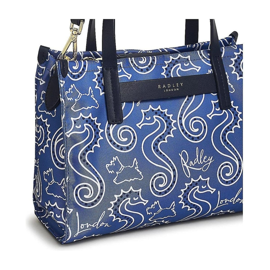 Radley Finsbury Park Seahorse Medium Ziptop Grab Bag - Boathouse - Beales department store