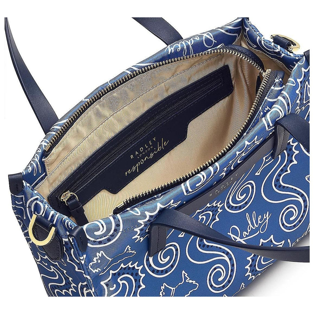 Radley Finsbury Park Seahorse Medium Ziptop Grab Bag - Boathouse - Beales department store